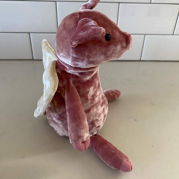Jellycat London Plush Stuffed Animal Pig With Wings “Piggy Might Fly” - Picture 6 of 10